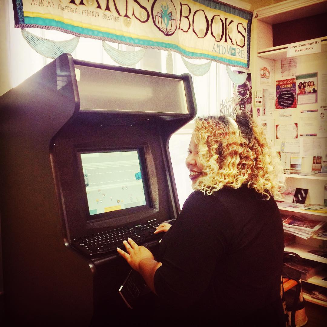Arcade Cabinet Feature at Charis Books and More